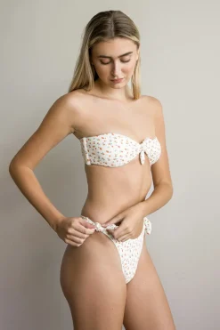 Bunny Knotted Bandeau Bikini Top