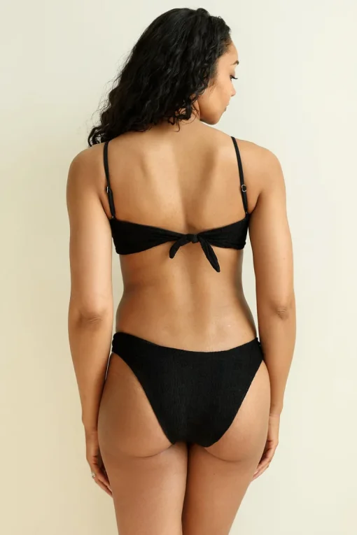 Lace Black Bandeau Cheeky Set
