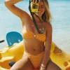 Lotus Bandeau Bikini Top