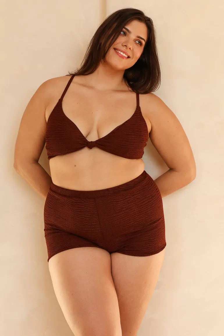 Mocha Crinkle Triangle Full Set