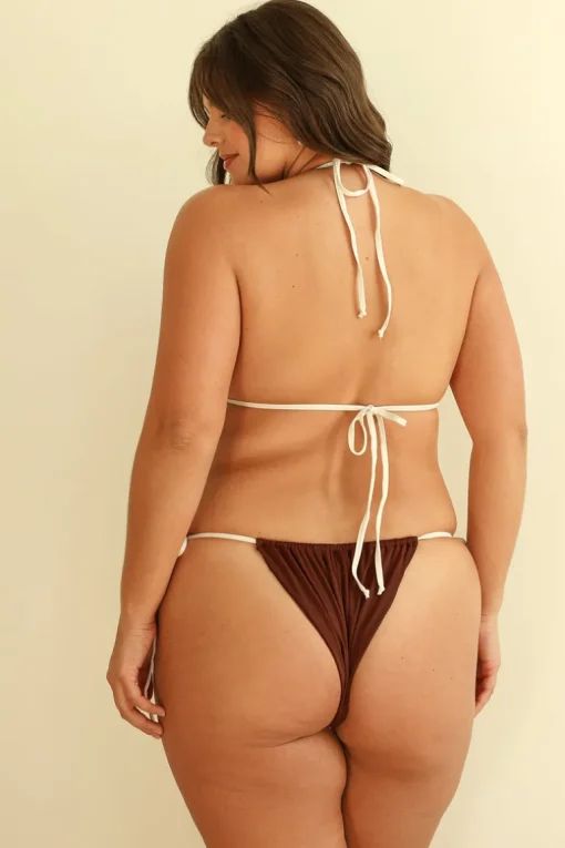 Mocha/Ivory Triangle Cheeky Set