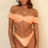 Peach Nectar Siren Bandeau Cheeky Set