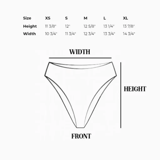 Seashore Cheeky High Waisted Bikini Bottom