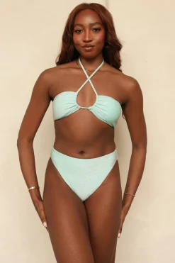 Seashore High Waist Cheeky Bikini Bottom