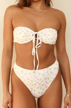 Seashore High Waist Cheeky Bikini Bottom