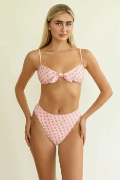 Seashore High Waist Cheeky Bikini Bottom