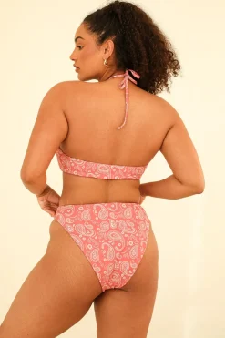 Seashore High Waist Cheeky Bikini Bottom