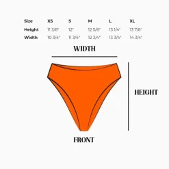 Seashore High Waist Cheeky Bikini Bottom