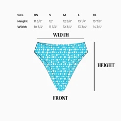Seashore High Waist Cheeky Bikini Bottom
