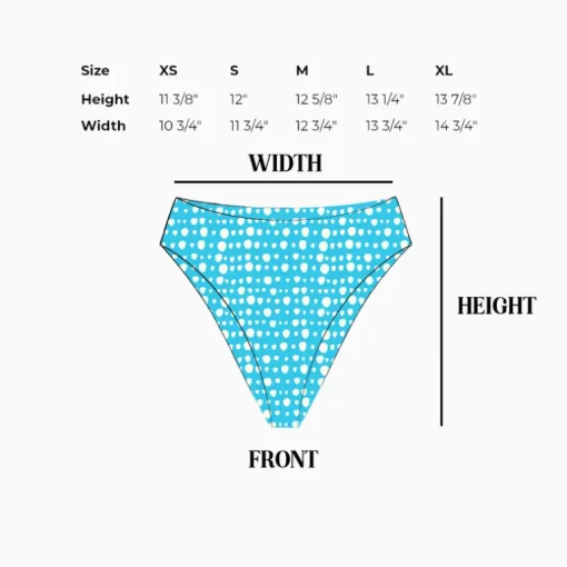 Seashore High Waist Cheeky Bikini Bottom