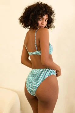 Seashore High Waist Cheeky Bikini Bottom