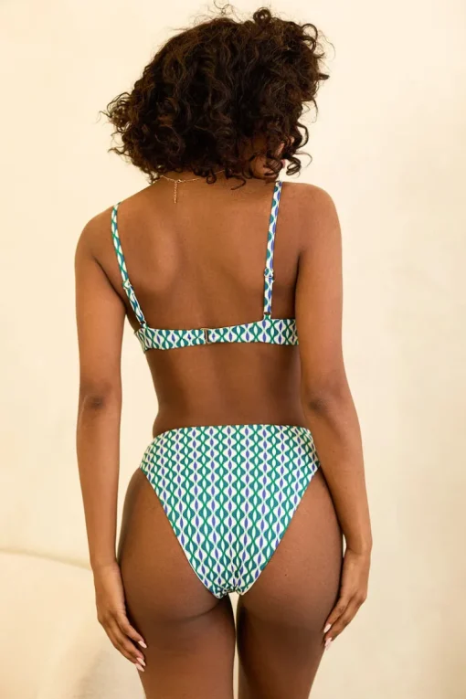 Seashore High Waist Cheeky Bikini Bottom
