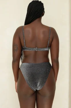 Sparkle Black Underwire Cheeky Set
