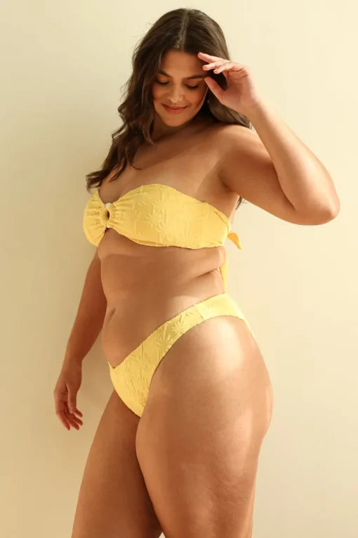 Sunshine Palms Bandeau Super Cheeky Set