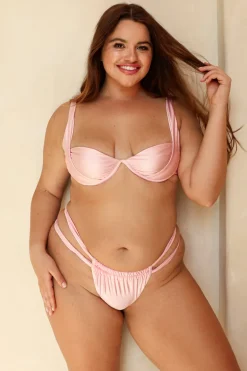 Sweet Pink Underwire Cheeky Set
