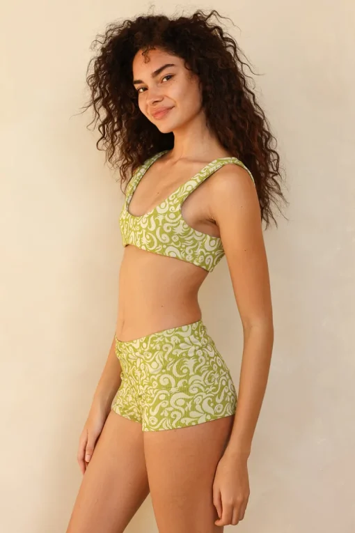 Twin Fin Matcha Bralette Full Set