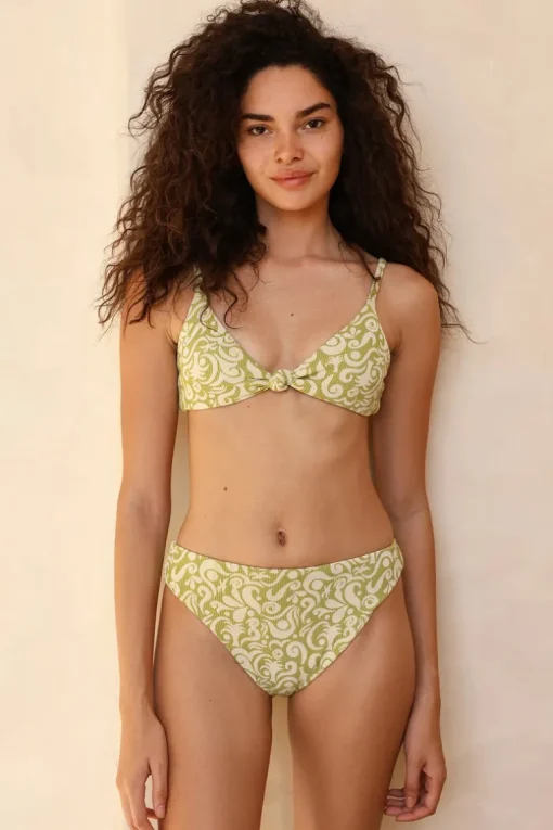 Twin Fin Matcha Triangle Cheeky Set